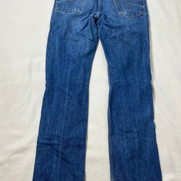 Levi's 517 Bootcut Dark Wash Mens Size 31x36 Zip Fly Denim Blue Jeans 517-0217 - Picture 1 of 7